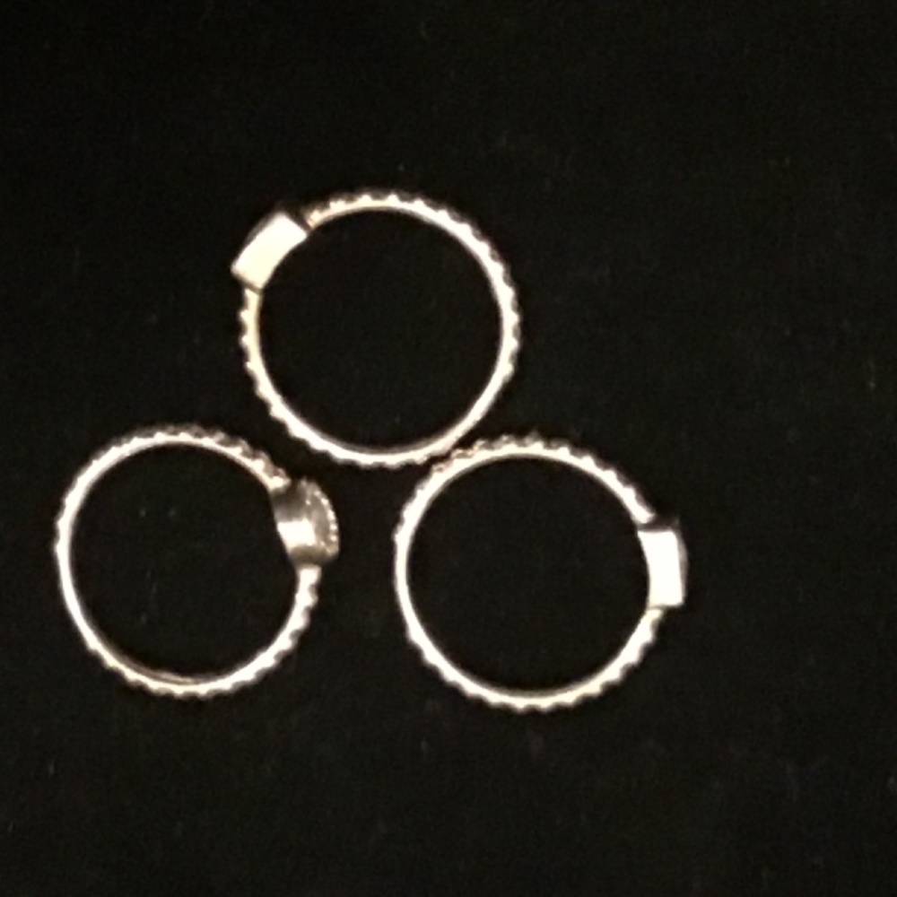 TRIO Sapphire Rings Size 7 - Picture 8 of 16